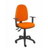 Silla de oficina ergonómica con mecanismo asincro regulable en altura y con brazos regulables naranja - 04ASB305B10CRN