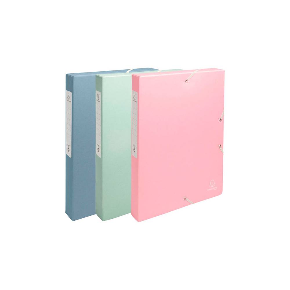 Carpeta de proyecto exacompta autentik din a4+ carton reciclado lomo 40 mm colores surtidos - 59339E