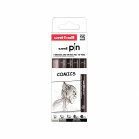 Rotulador uniball pin comics blister de 5 unidades colores surtidos - 302422082