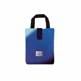 Bolso sandwich oxford bag space gradient con asa y cierre velcro color azul 110x200 mm - 400195460
