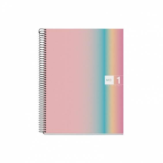 Cuaderno espiral miquelrius din a4 80 hojas 90 gr cuadro 5 mm tapa forrada aurora west - MR4065