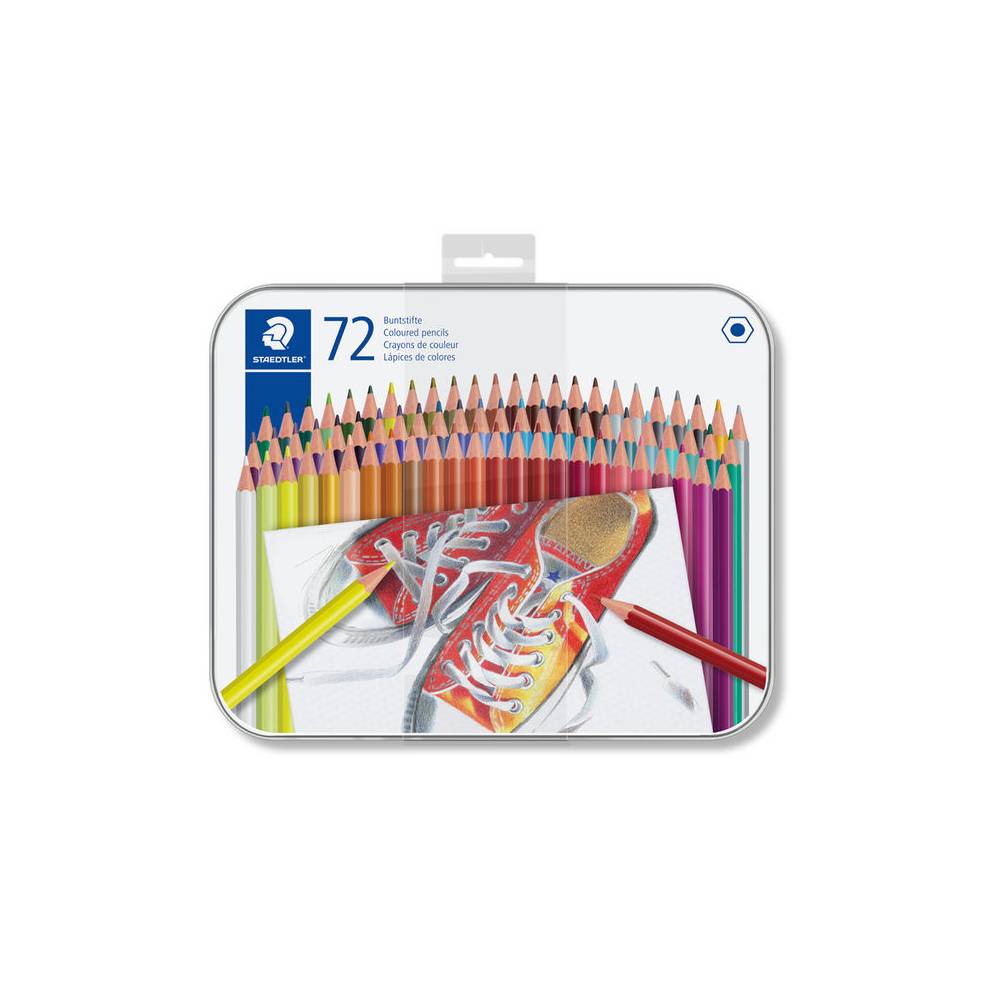 Lapices de colores staedtler caja metalica de 72 unidades colores surtidos - 175 M72