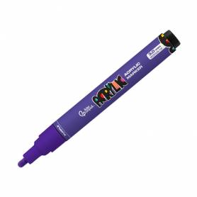 Rotulador liderpapel acrylic base agua todo tipo de superficie punta redonda 3 mm purpura - RT79