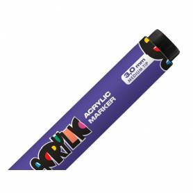 Rotulador liderpapel acrylic base agua todo tipo de superficie punta redonda 3 mm purpura - RT79
