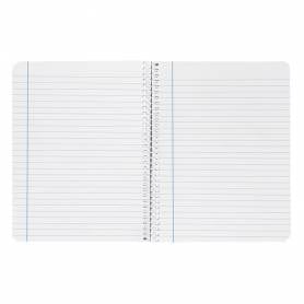 Cuaderno espiral liderpapel din a4 witty tapa dura 80h 90gr rayado horizontal con margen color amarillo - BF166