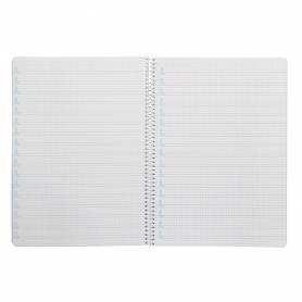 Cuaderno espiral liderpapel di n a4 pautaguia tapa blanda 80h 75 gr cuadro pautado 4mm color naranja - BF115