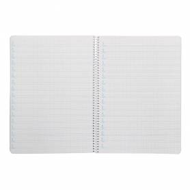 Cuaderno espiral liderpapel din a4 pautaguia tapa dura 80h 90 gr cuadro pautado 4mm color verde - BF141