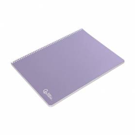 Cuaderno espiral liderpapel din a4 smart tapa blanda 80h 75gr cuadro 8 mm con margen colores surtidos - BF08