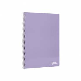 Cuaderno espiral liderpapel din a4 smart tapa blanda 80h 75gr pauta 3,5mm con margen colores surtidos - BF12
