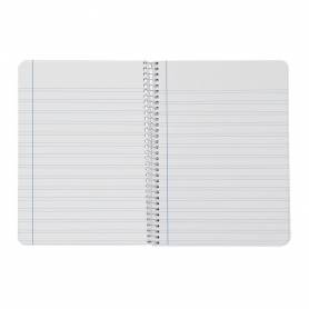 Cuaderno espiral liderpapel din a4 smart tapa blanda 80h 75gr pauta 3,5mm con margen colores surtidos - BF12