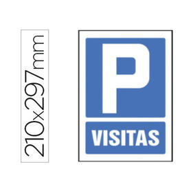 Pictograma syssa señal de parking visitas en pvc 210x297 mm