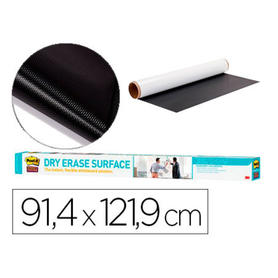 Pizarra blanca post it super sticky rollo adhesivo removible 91,4x121,9 cm