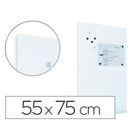 Pizarra blanca rocada lacada magnetica modular sin marco 55x75 cm