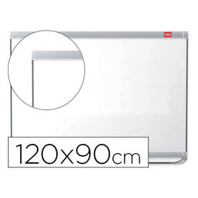 Pizarra blanca nobo nano clean magnetica lacada marco aluminio 1200x900 mm