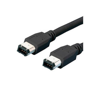 Cable firewire mediarange longitud 1,8 mt color negro especial para videocamaras digitales