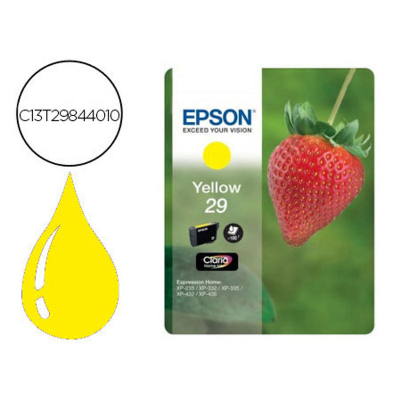 Ink-jet epson home 29 t2984 xp435/330/335/332/430/235/432 amarillo 175 pag
