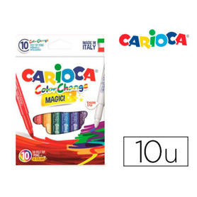 Rotulador carioca cambia color tinta magica caja de 10 unidades colores surtidos