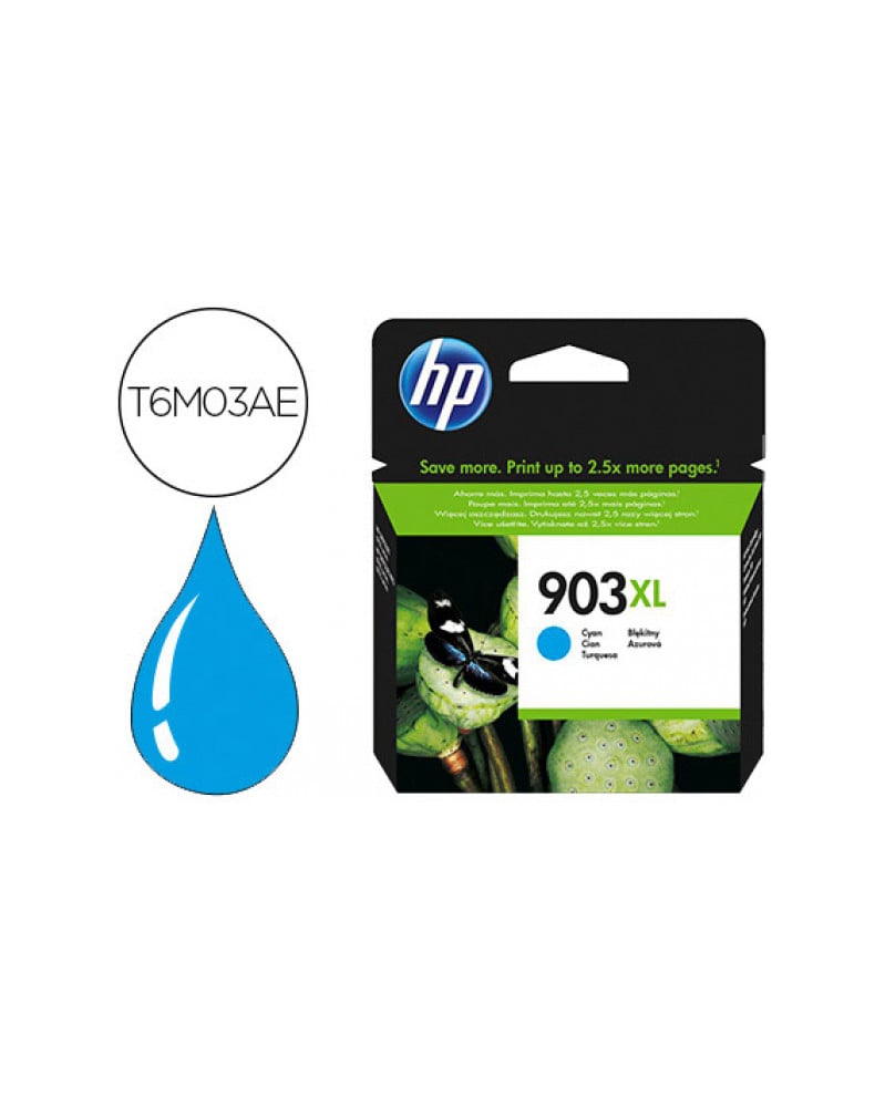 Ink-jet hp 903xl officejet 6960 / 6970 cian 825 paginas