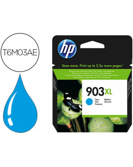 Ink-jet hp 903xl officejet 6960 / 6970 cian 825 paginas