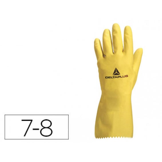 Guantes deltaplus de nitrilo desechable negro caja de 100 unidades talla 7-8