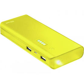 Bateria auxiliar trust urban primo para tablets y moviles 10000 mah color amarillo