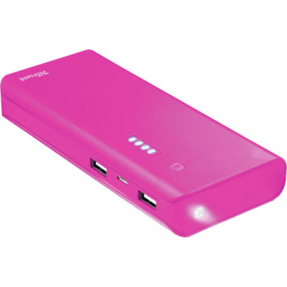 Bateria auxiliar trust urban primo para tablets y moviles 10000 mah color rosa