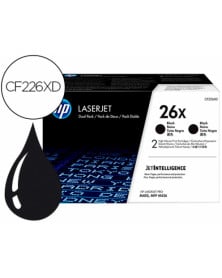 Toner hp laserjet pro 26x m402 mfp m426 negro pack de 2 unidades 9000 paginas