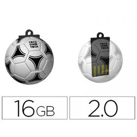 Memoria usb techonetech flash drive 16 gb 2.0 balon de futbol gol-one