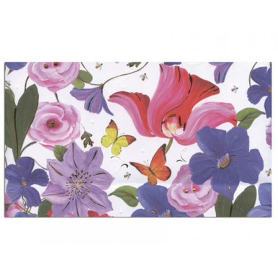 Papel regalo arguval turnowsky con relieve y holografia 50x70 cm papel 300 gr flores