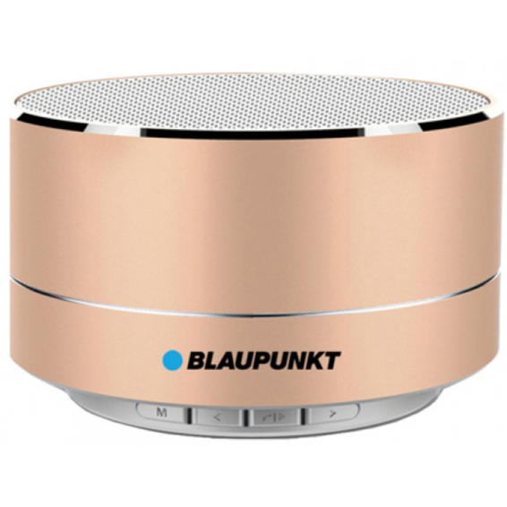 Altavoz blaupunkt portatil mini bluetooth potencia de salida 5w color oro