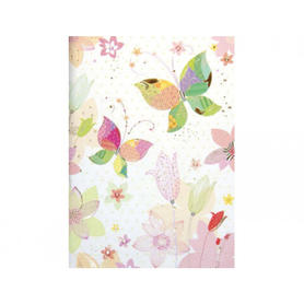 Cuaderno arguval turnowsky rayado horizontal mariposas 21x14,8 cm