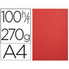 Cartulina exacompta forever avorio din a4 270 g/m2 rojo paquete de 100 unidades