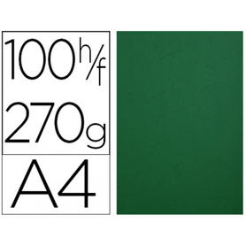 Cartulina exacompta forever avorio din a4 270 g/m2 verde oscuro paquete de 100 unidades