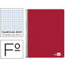 Cuaderno espiral liderpapel folio write tapa blanda 80h 60gr cuadro 4mm con margen color rojo - BF96