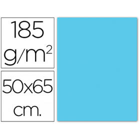 Cartulina guarro azul cielo -50x65 cm -185 gr