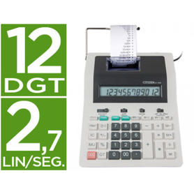 Calculadora citizen impresora pantalla papel cx-123 n 12 digitos