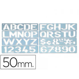 Plantilla rotulacion 1700 -letras y numeros de 50 mm