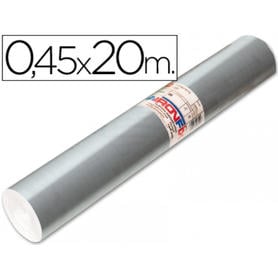 Rollo adhesivo aironfix especial plata 69193 -rollo de 20 mt