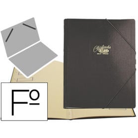 Carpeta clasificador carton compacto saro folio negra -12 departamentos