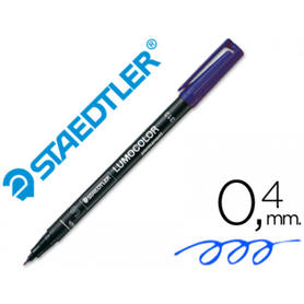Rotulador lumocolor retroproyeccion punta de fibrapermanente 313-3 azul punta super fina redonda 0.4 mm