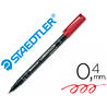Rotulador lumocolor retroproyeccion punta de fibrapermanente 313-2 rojo punta super fina redonda 0.4 mm