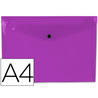 Carpeta liderpapel dossier broche 44056 polipropileno din a4 violeta transparente 50 hojas - DS28