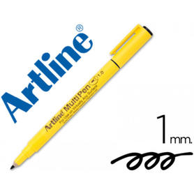 Rotulador artline multipen emp-1 negro punta redonda 1 mm tinta a base de agua