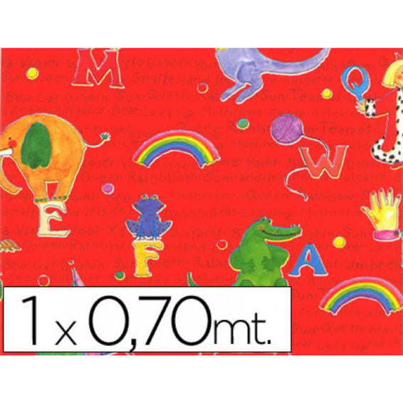 Papel fantasia infantil plegado suave hoja 1x0,70 mt 60 grs rf20196