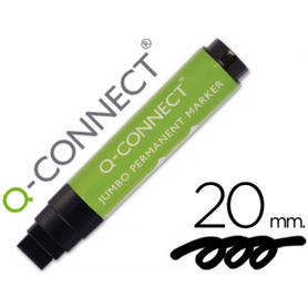 Rotulador q-connect postermarker negro punta de fieltro 10-20 mm