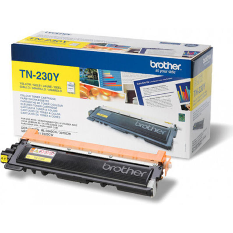 Toner brother tn-230 amarillo -1.400pag- hl-3040cn hl-3070cw dcp-9010cn mfc-9120cn mfc-9320cw