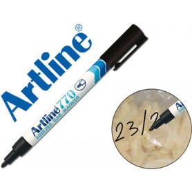 Rotulador artline marcador permanente ek-770 negro punta redonda 1 mm en blister brico para congelados