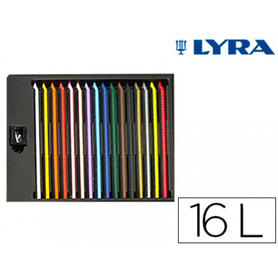 Lapices de colores lyra color stripe -caja de 16 colores +afilaminas