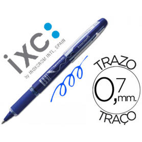 Rotulador roller inoxcrom free ink campus con grip azul 0,7 mm