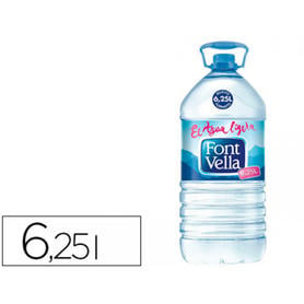 Agua mineral natural font vella sant hilari 6,25l